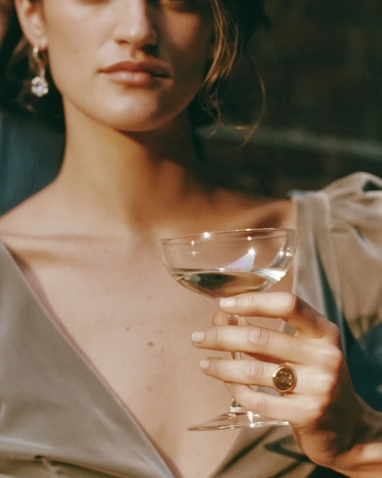 Bride raising a champagne glass